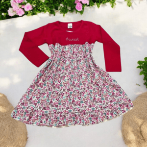 Vestido Florido Infantil Inverno Kalia Modas