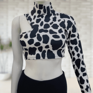 Cropped M/Longa Animal Print Manga Nula