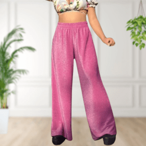 Pantalona Rosa C/ Glitter Kalia Modas