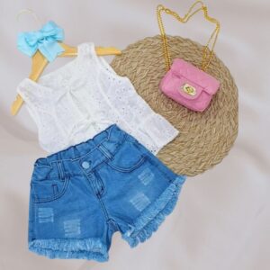 Short Jeans Infantil Kalia Modas